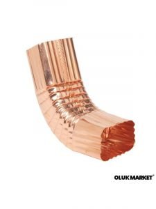 Bakır Yağmur İniş Dirseği Kare